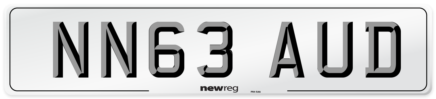 NN63 AUD Number Plate from New Reg